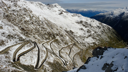 Straße zum Stilfser Joch